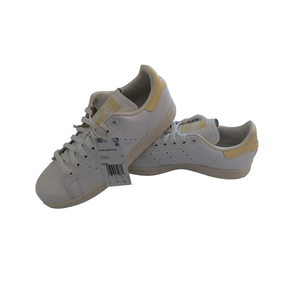Adidas Stan Smith 7.5 Womens Originals Sneaker White/yellow