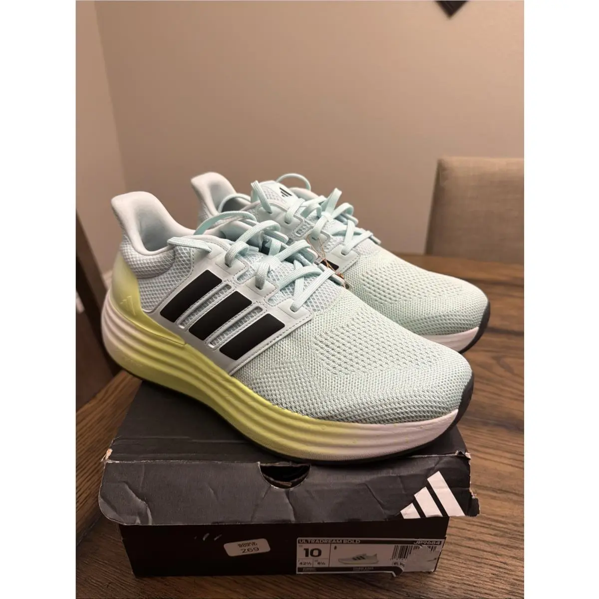 Adidas Ultradream Bold Size 10 Women Running Shoes Green Yellow JP9684 ..R15