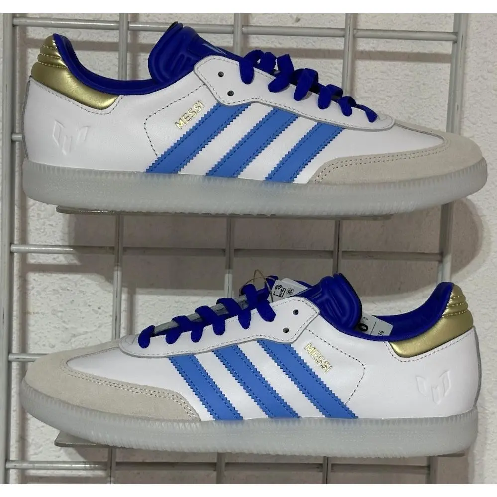 Men`s Adidas Samba Messi Men’s Shoes Sz 9 White ID3550 Limited Collection