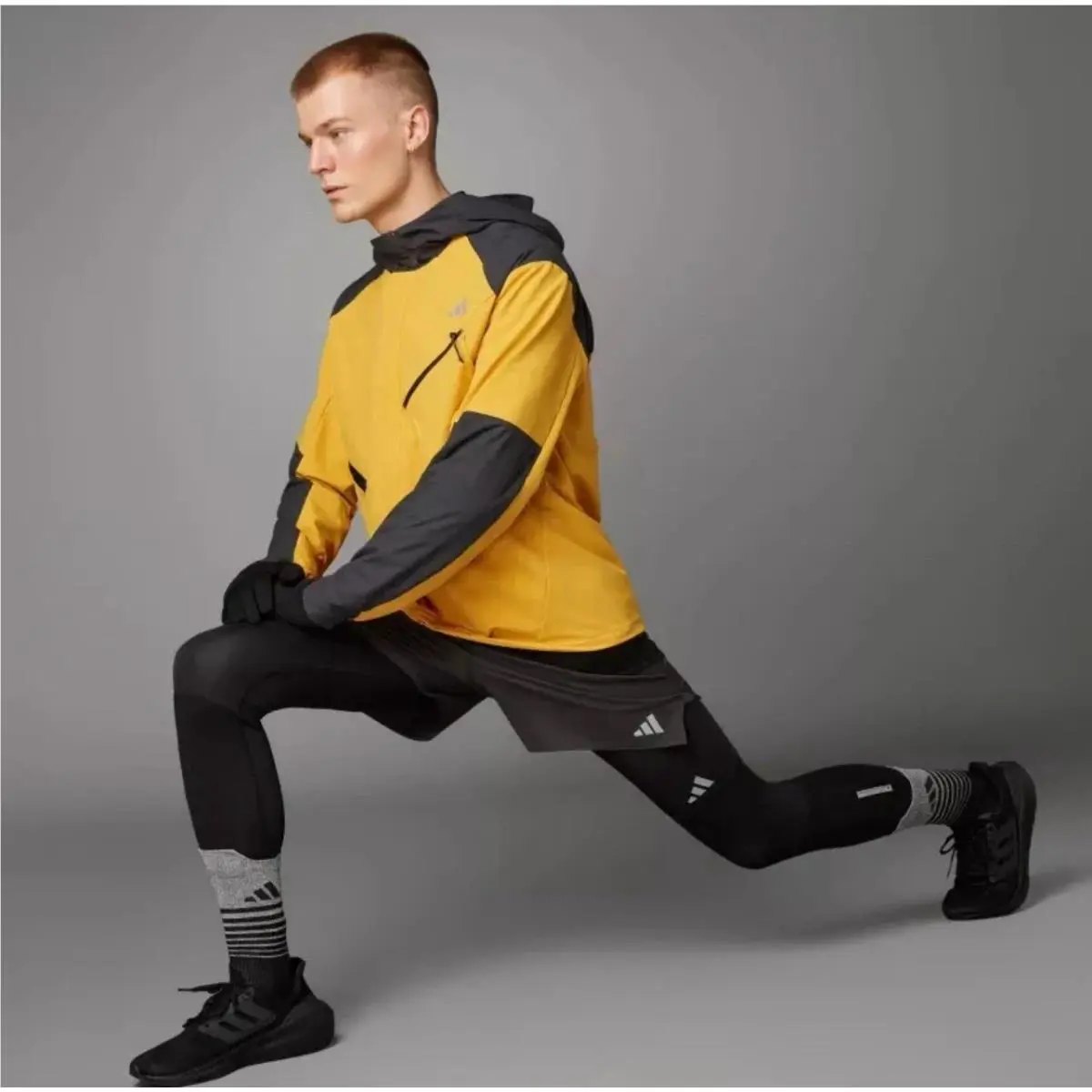 Adidas clothing - adidas ULTIMATE RUNNING CONQUER THE ELEMENTS COLD.RDY JACKET - IL1968 - Yellow 2