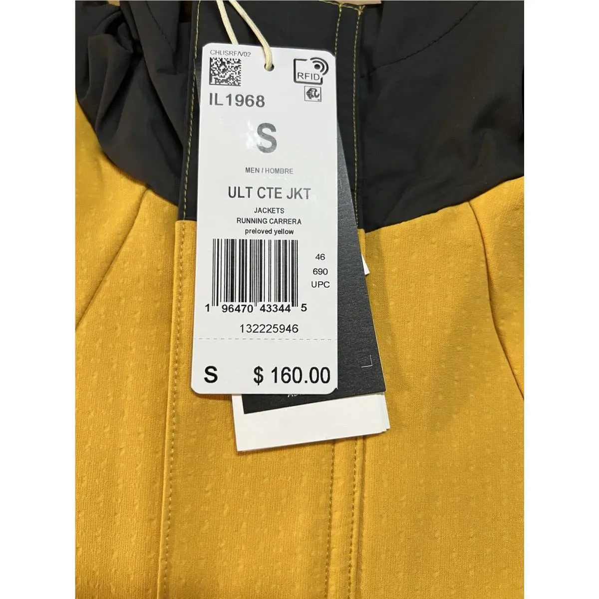 Adidas clothing - adidas ULTIMATE RUNNING CONQUER THE ELEMENTS COLD.RDY JACKET - IL1968 - Yellow 7