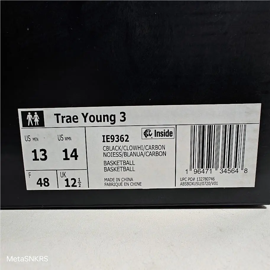 Adidas shoes - adidas Trae Young 3 - Trae Young - IE9362 - Black 0