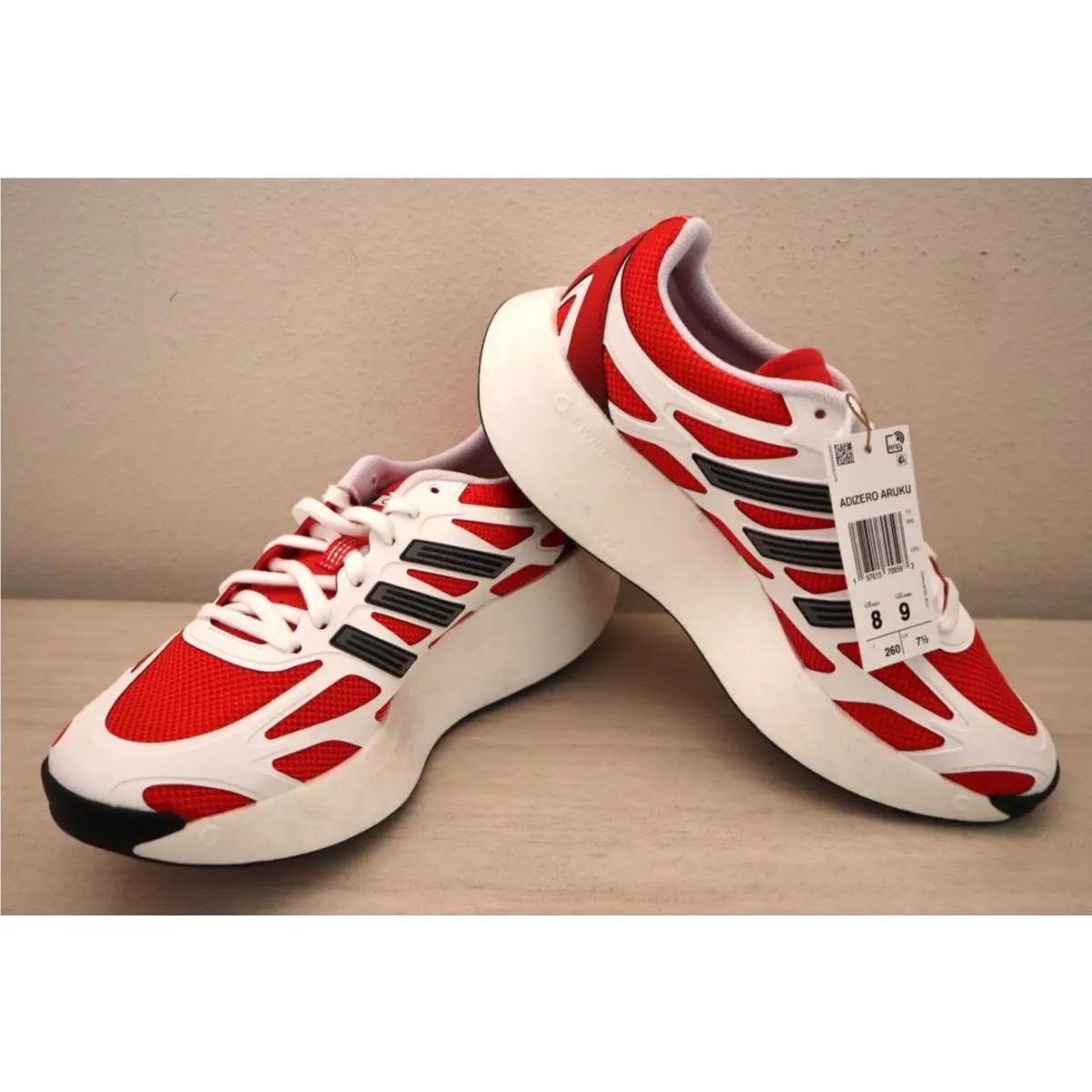 Adidas shoes - adidas Adizero - Adizero - JH8074 - White / Red (UPC: 197615709593) 9