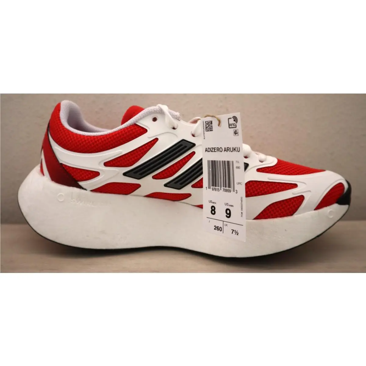 Adidas shoes - adidas Adizero - Adizero - JH8074 - White / Red (UPC: 197615709593) 3