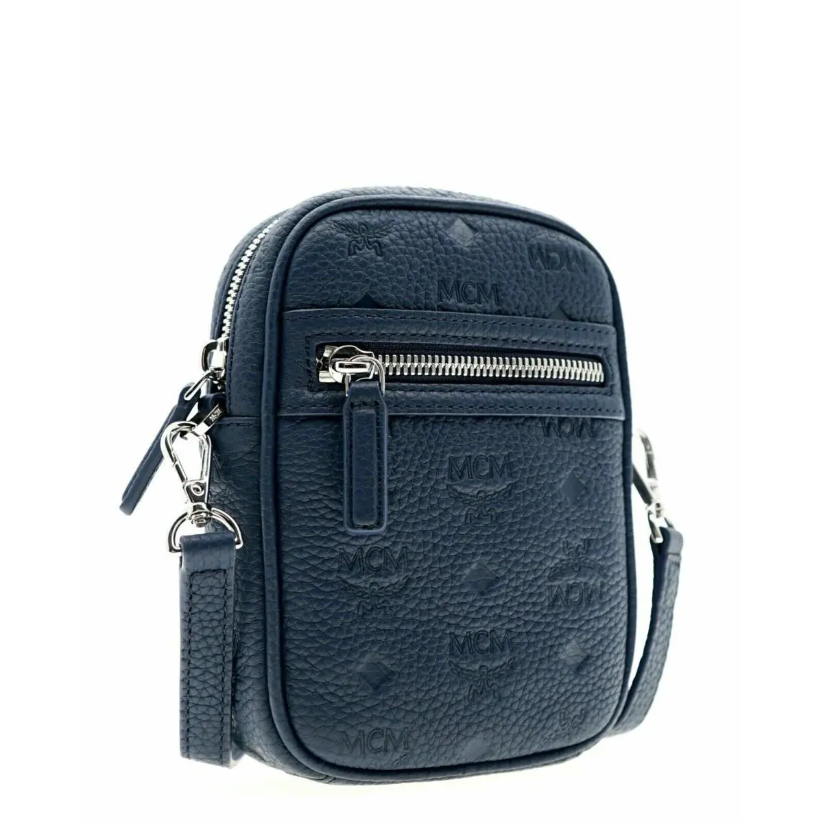 Mcm Tivitat Crossbody Bag Monogram Navy Blue MXZ9ABT27VA001