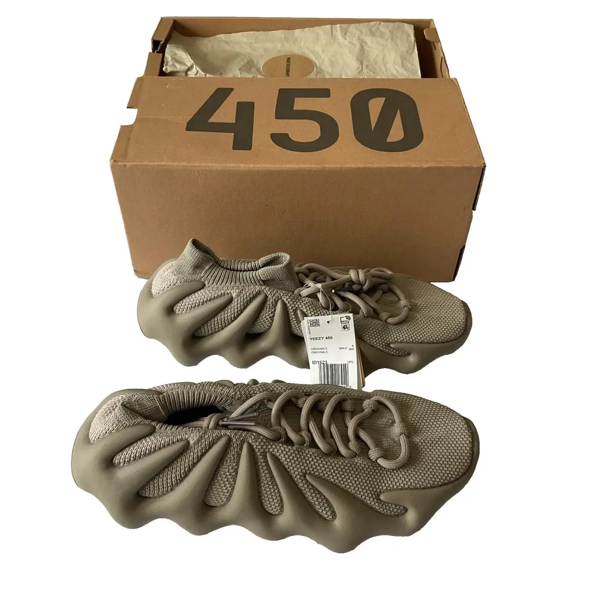 Yeezy 450 Originals Mens Size Us 8.5 Brown Stone Flax by Adidas