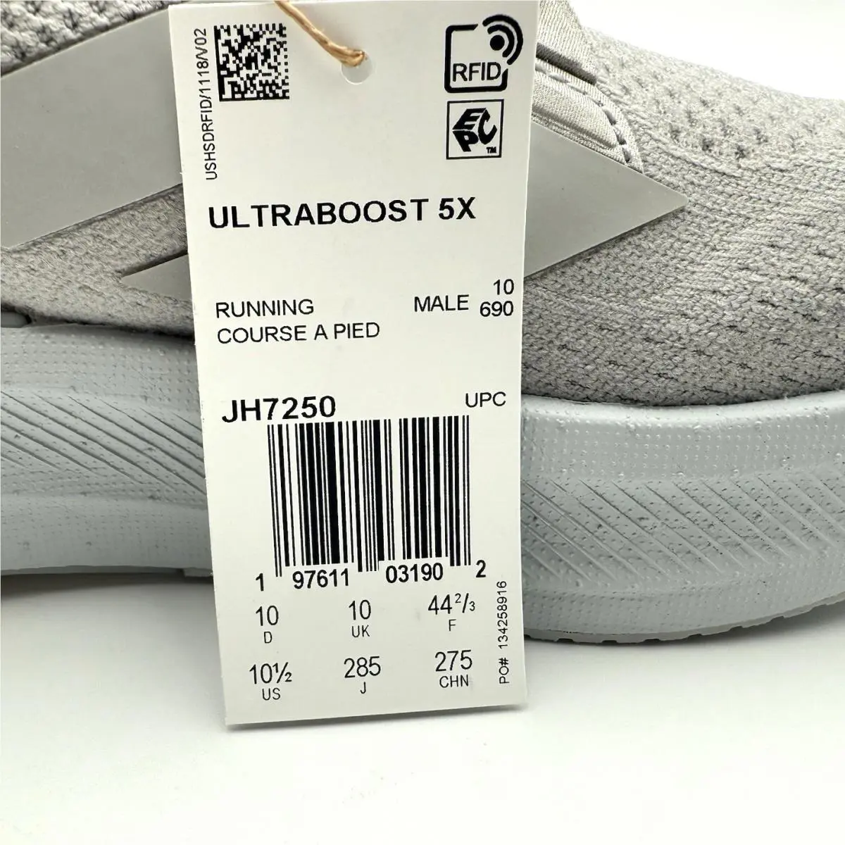 Adidas shoes - adidas UltraBoost 5X - UltraBoost - JH7250 - Gray (UPC: 197611031902) 2