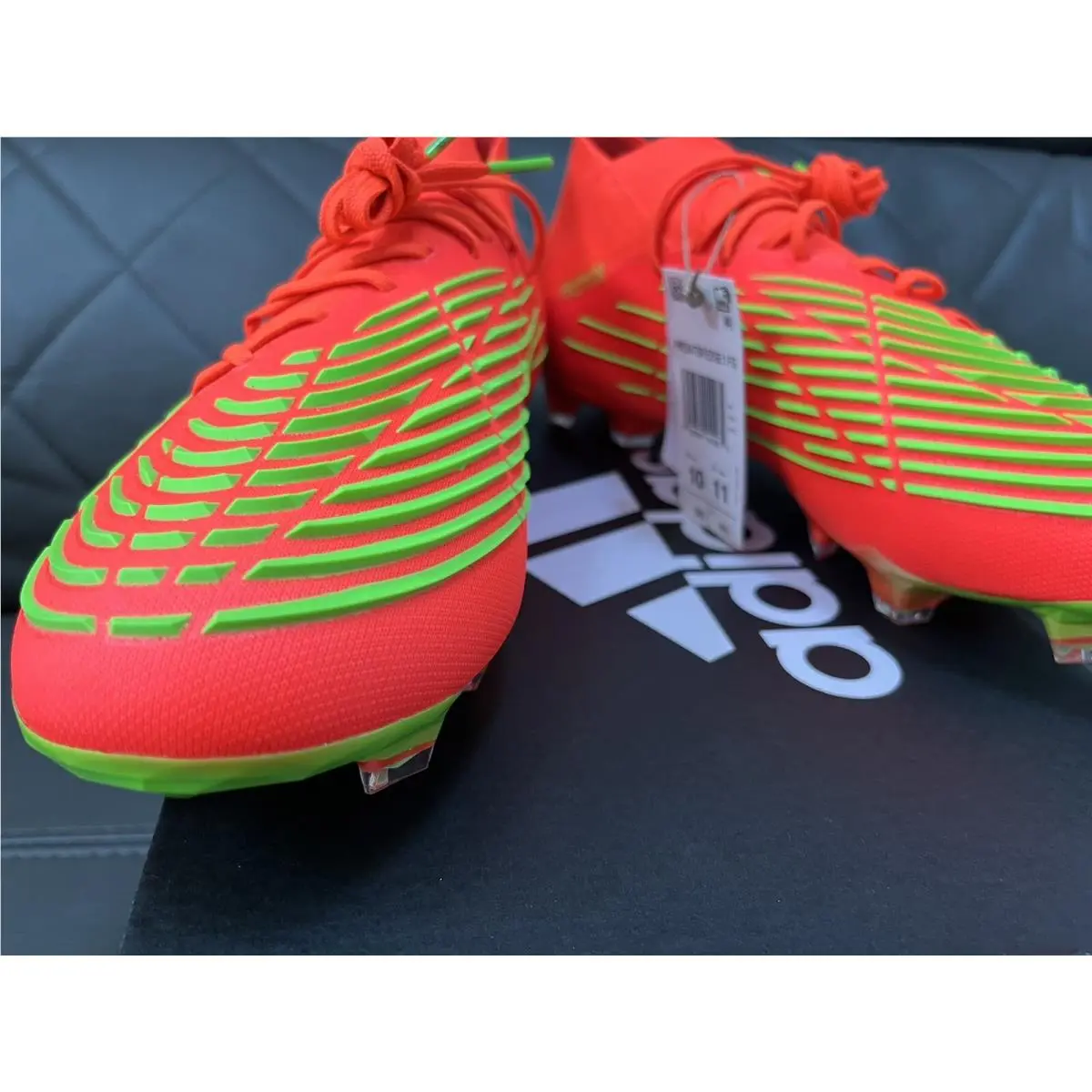 Adidas shoes - adidas Predator Edge.1 - Predator - GW1029 - Solar Red / Team Solar Green / Core Black (UPC: 0195740010584) 3