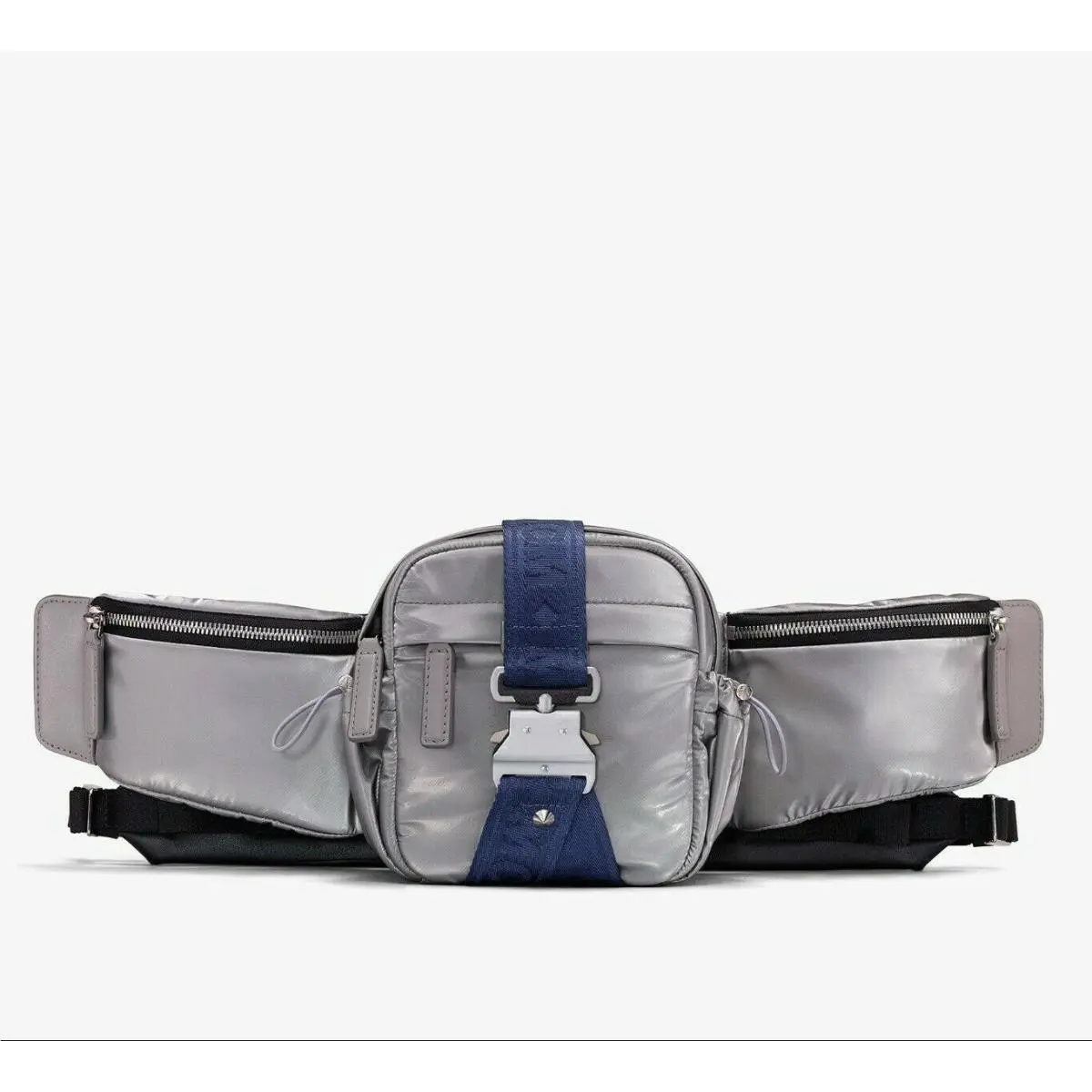 Mcm Unisex Silver Nylon Jemison Crossbody 2 in 1 Bag MUR9AJV03TV001 by MCM