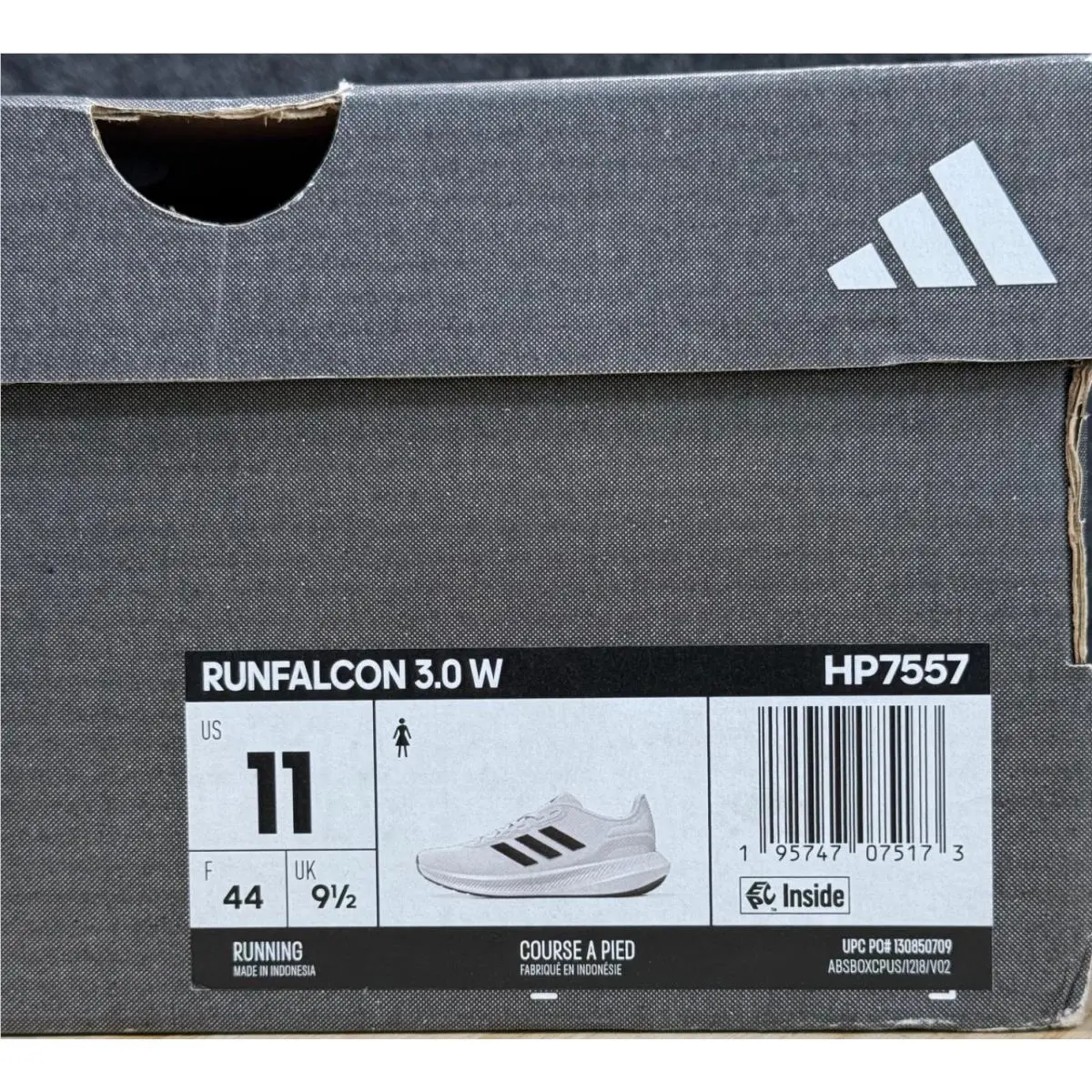 Adidas shoes - adidas Runfalcon 3.0 Running Shoes Cloud White Core Black Women`s - HP7557 - White, Manufacturer: Cloud White/Core Black/Core Black 9