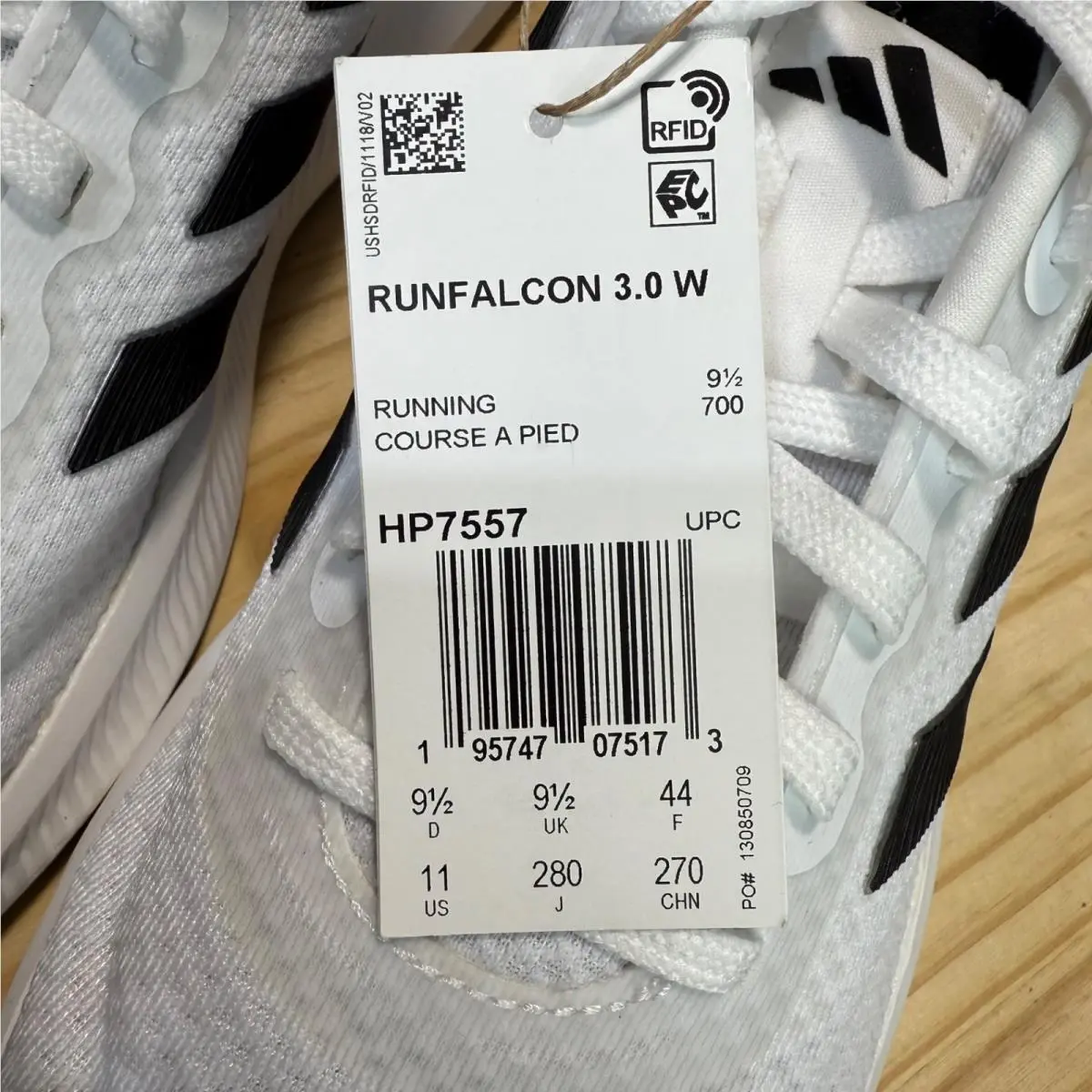 Adidas shoes - adidas Runfalcon 3.0 Running Shoes Cloud White Core Black Women`s - HP7557 - White, Manufacturer: Cloud White/Core Black/Core Black 6