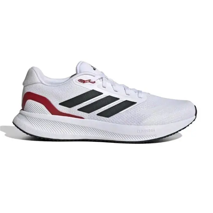 Adidas Runfalcon 5 White Black Scarlet Red Running Shoes IE8818 Mens Size 13 - Red