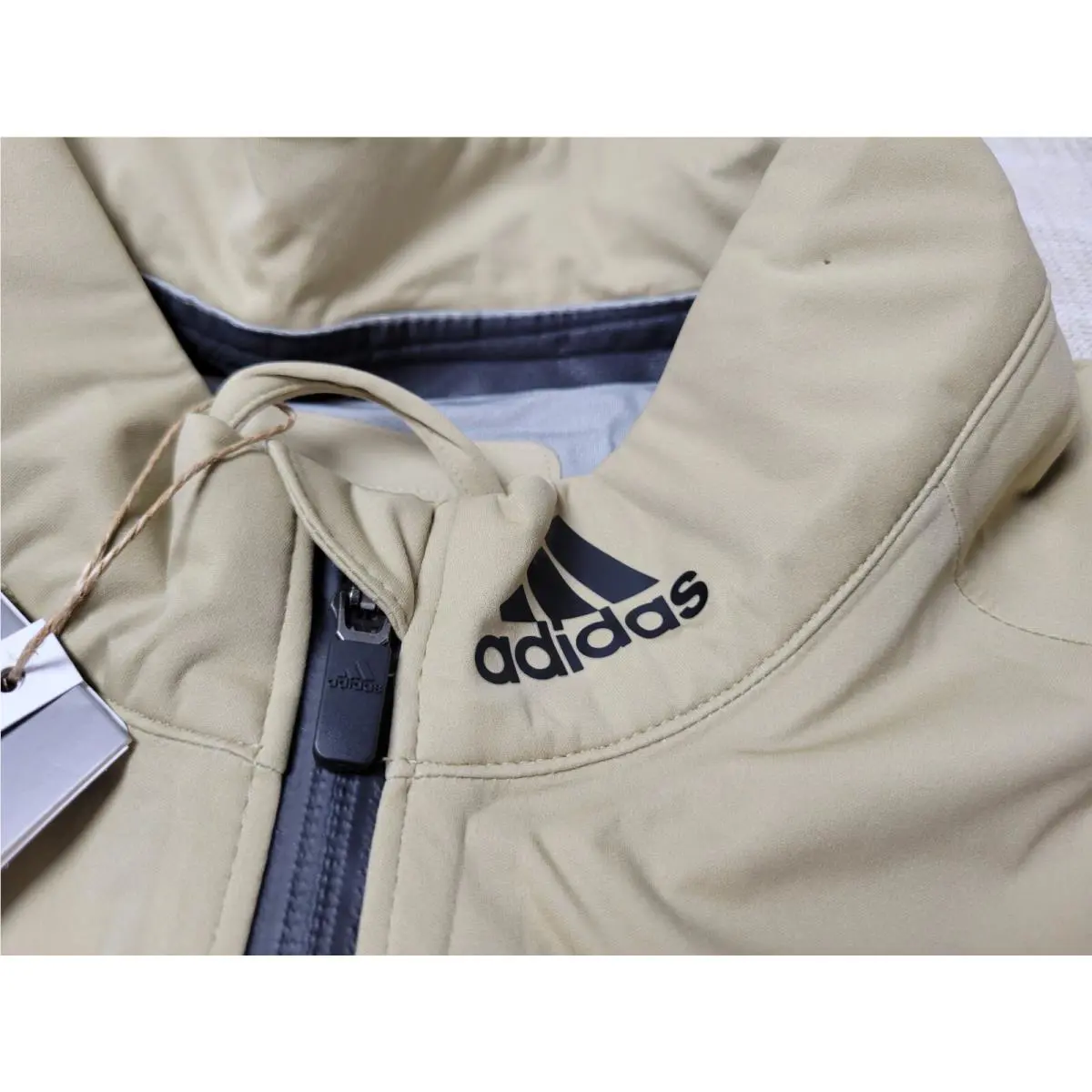Adidas clothing - Adidas Rain Ready Golf Jacket - HI3461 - Brown Black 2