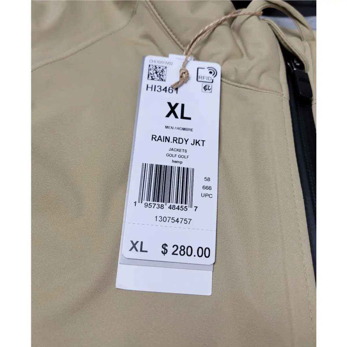 Adidas clothing - Adidas Rain Ready Golf Jacket - HI3461 - Brown Black 8