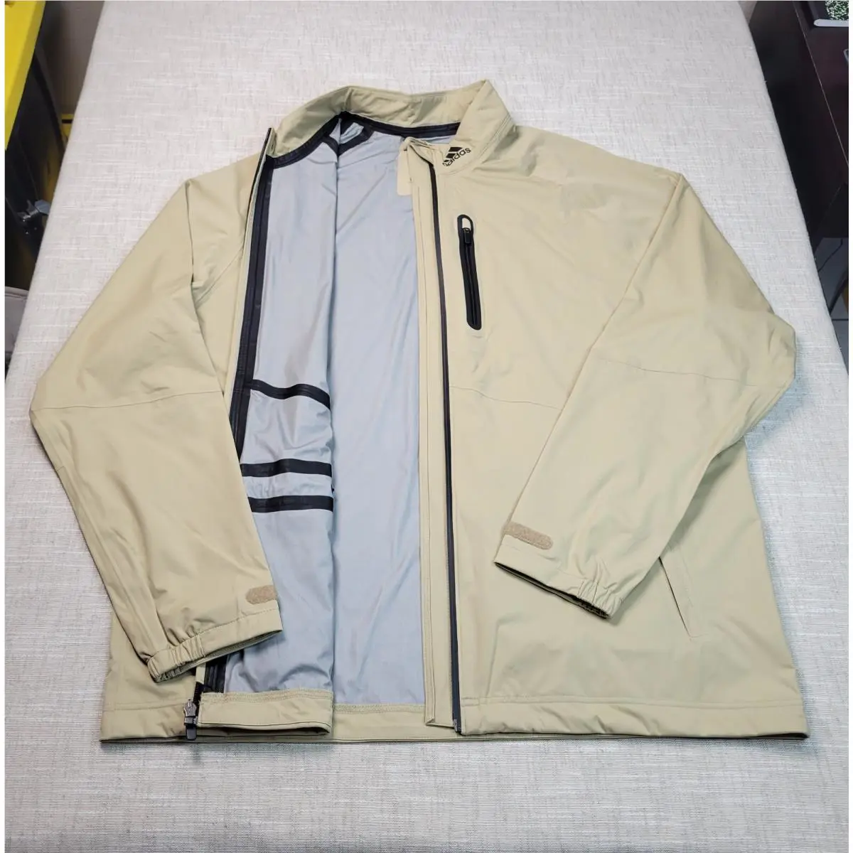 Adidas clothing - Adidas Rain Ready Golf Jacket - HI3461 - Brown Black 0