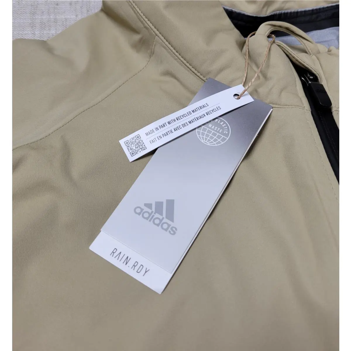 Adidas clothing - Adidas Rain Ready Golf Jacket - HI3461 - Brown Black 7