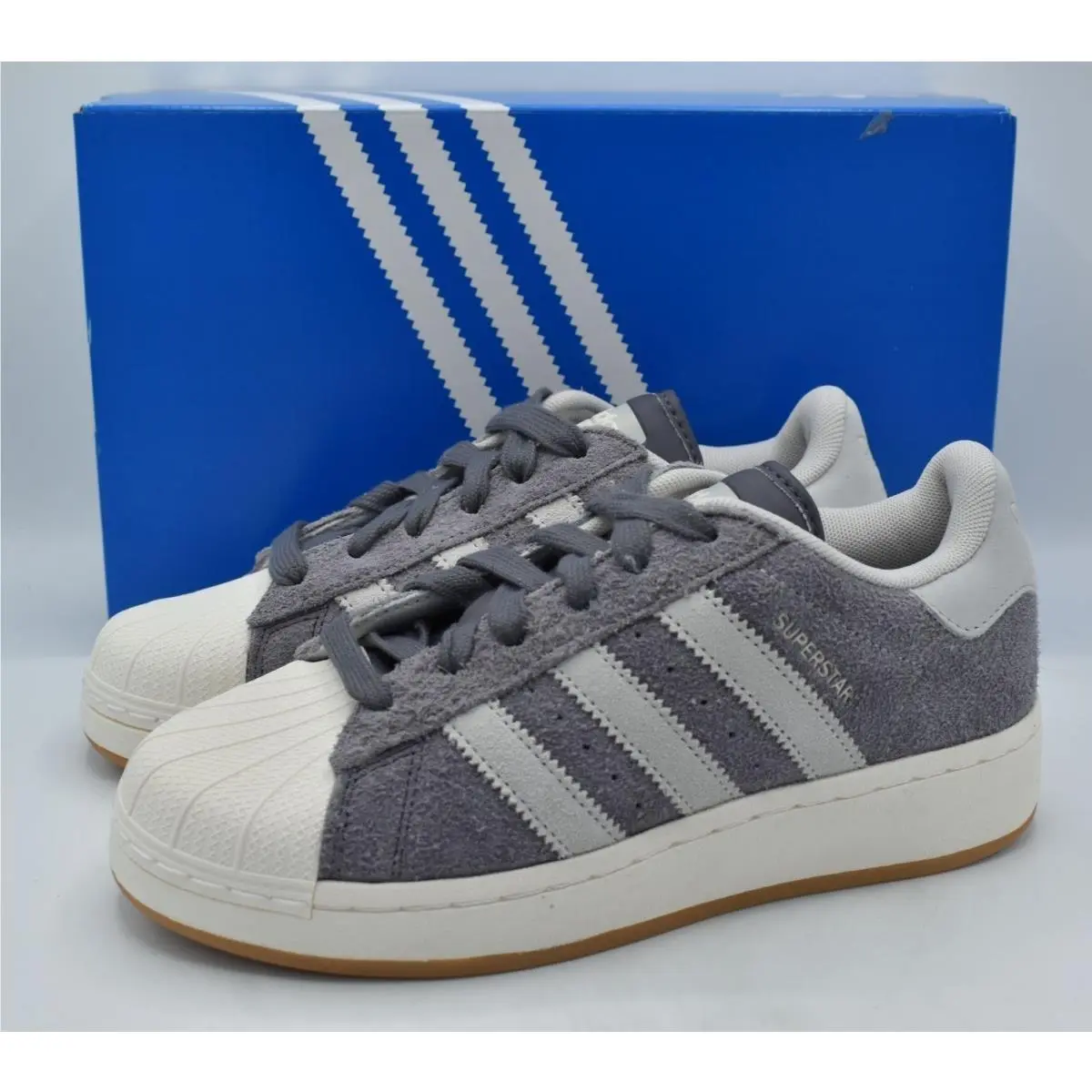 Adidas Superstar Xlg Trace Gray Shoes Sneakers IG2125 Woman’s Sz 8