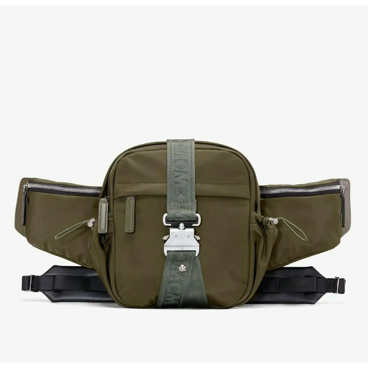 Mcm London Green Nylon Jemison Crossbody 2 in 1 Bag MUR9AJV01GX001 by MCM