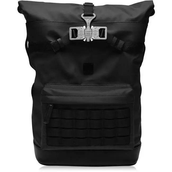 Mcm Black Monogram Nylon Utility Hiking Travel Backpack MMKASMV03BK001