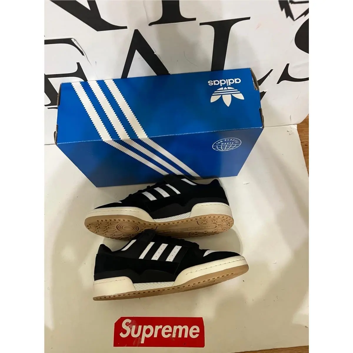 Adidas shoes - adidas Forum Low - Forum Low - ID6857 - Core Black/Cloud White/Cream White 5