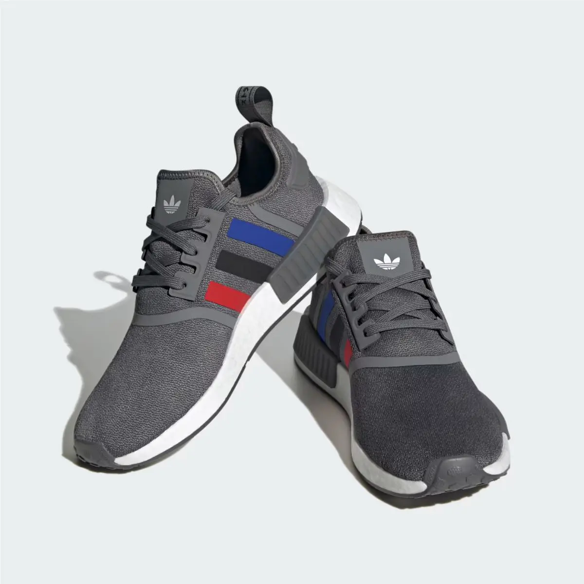 Adidas Nmd R1 Casual Shoes Grey / Scarlet Red / Black Sz 13 FZ5708