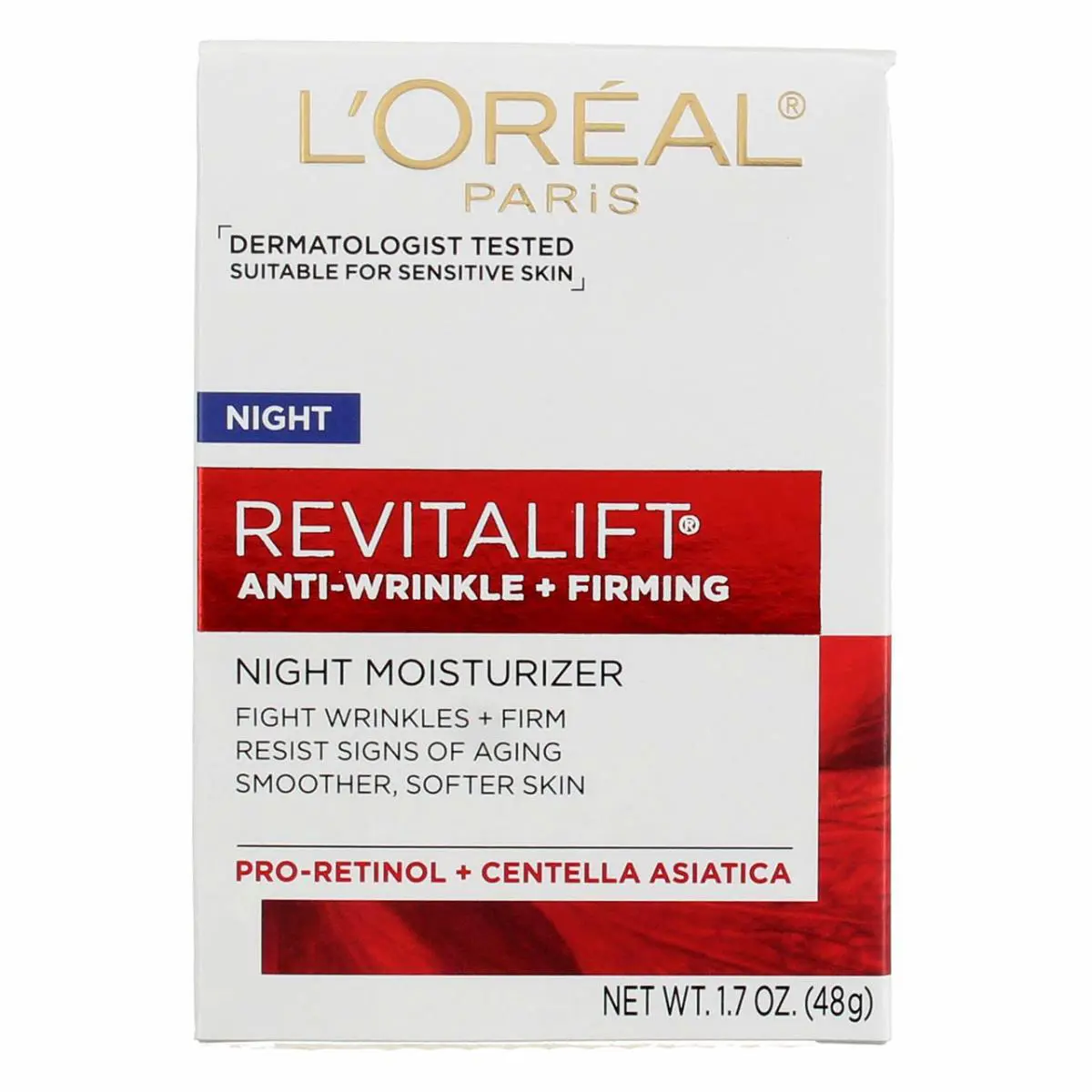 2 Pack L`oreal Paris Revitalift Night Night Moisturizer 1.7 oz