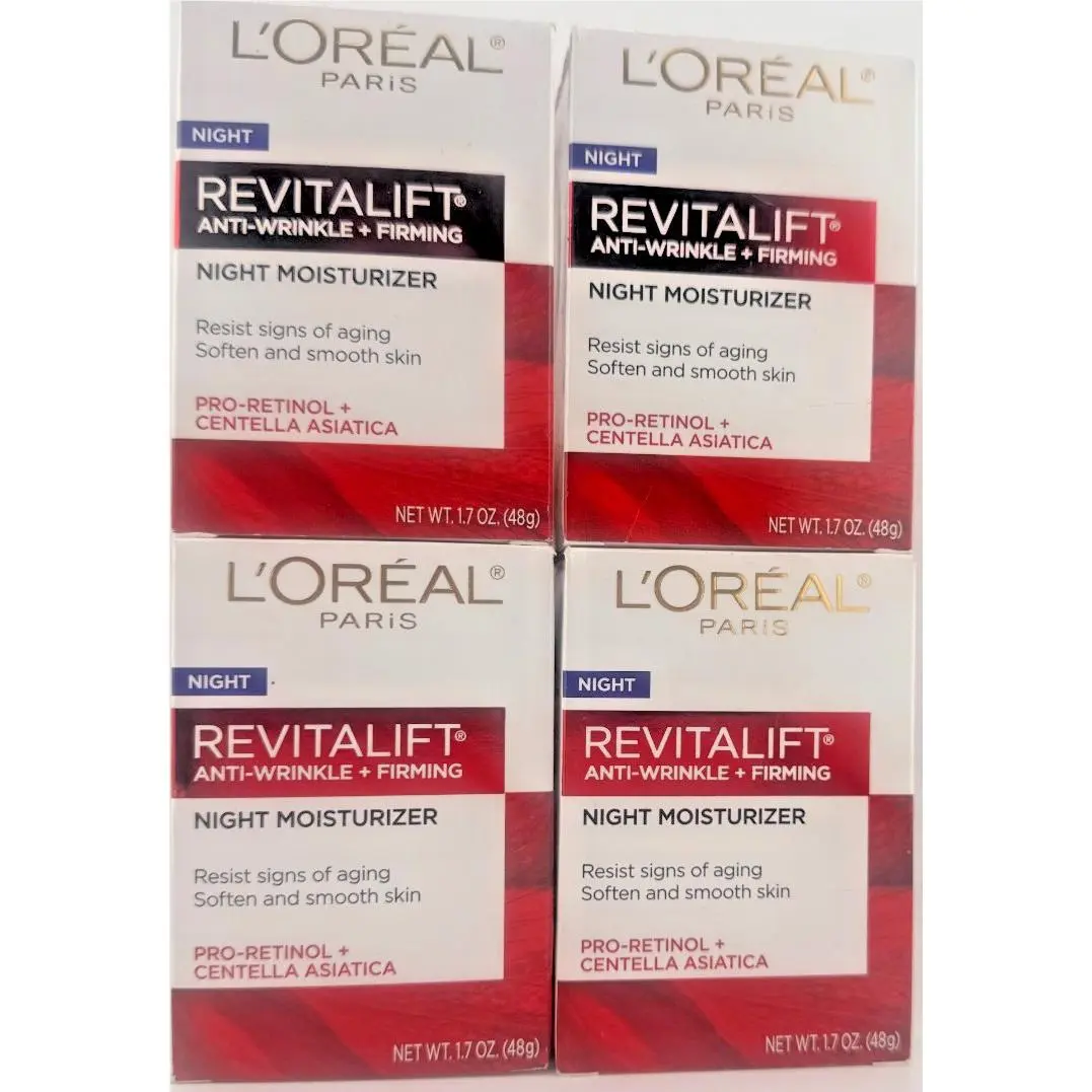 L`oréal L’oréal Revitalift Night Moisturizer Anti-wrinkle Firming 1.7oz 4 Pack