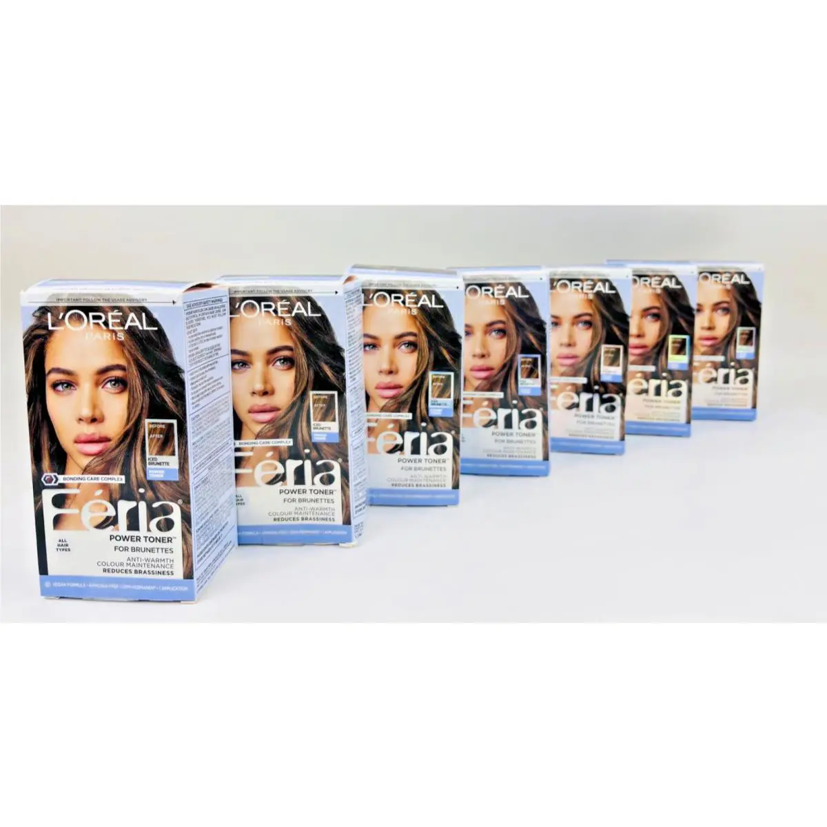 L`oréal L’oreal Paris Feria Toner 7 Pack Lot Iced Brunette