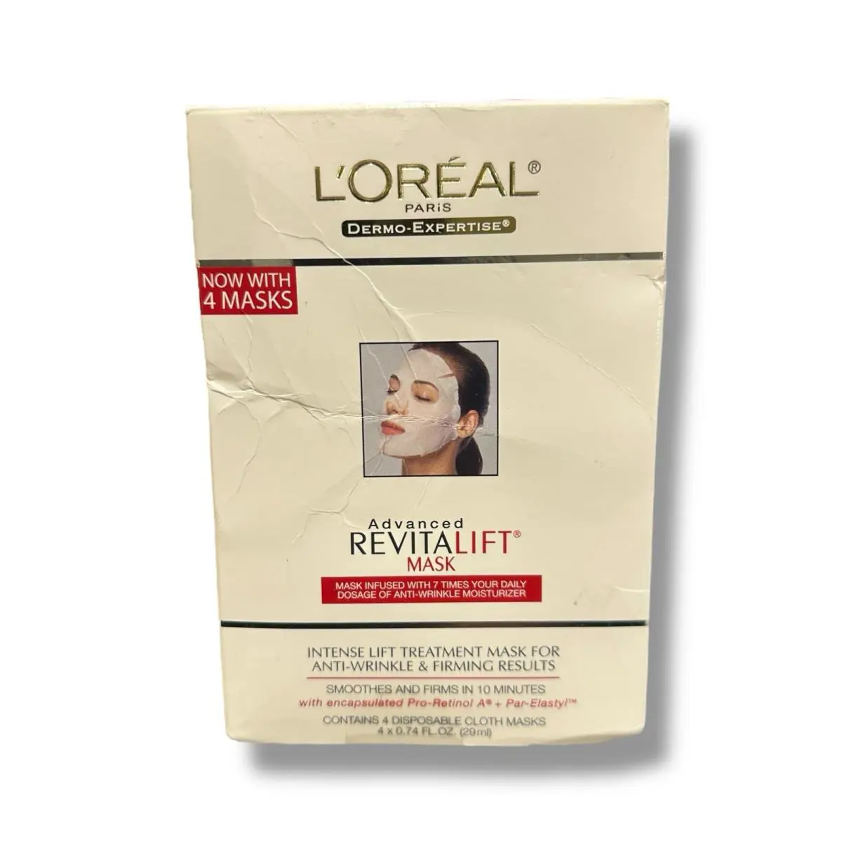 L`oreal Advanced Revitalift Intensive Lift Treatment Mask 4 Masks U21A