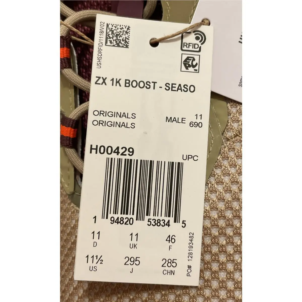 Adidas shoes - adidas ZX - H00429 - Multicolor (UPC: 0194820538345) 6