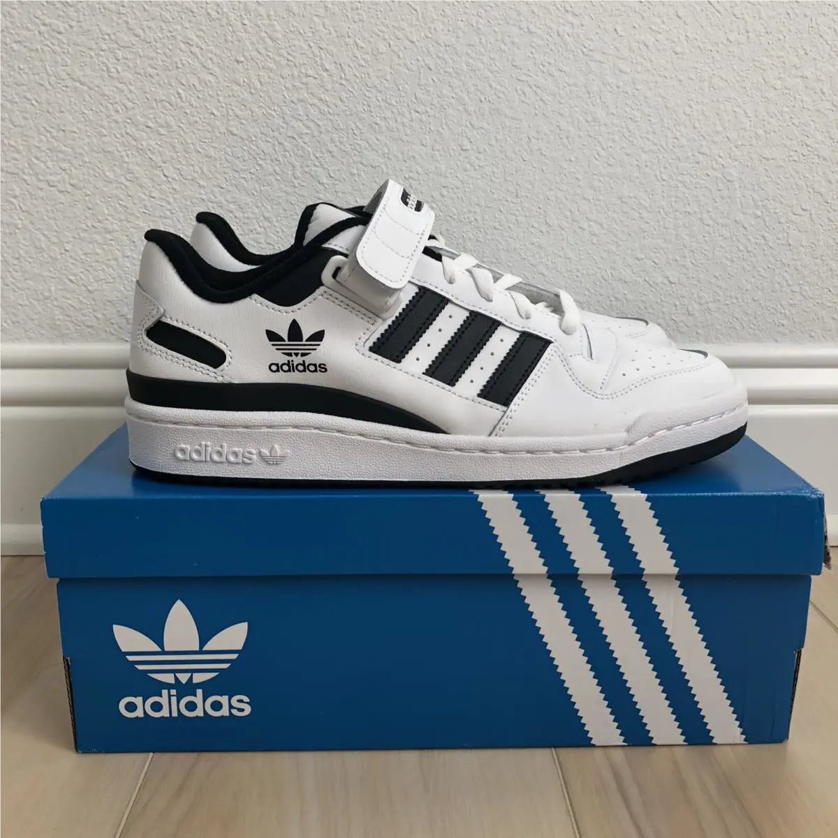 Adidas Forum Low Classic Casual Shoes `white Black` / FY7757 / Men`s Size 12.5