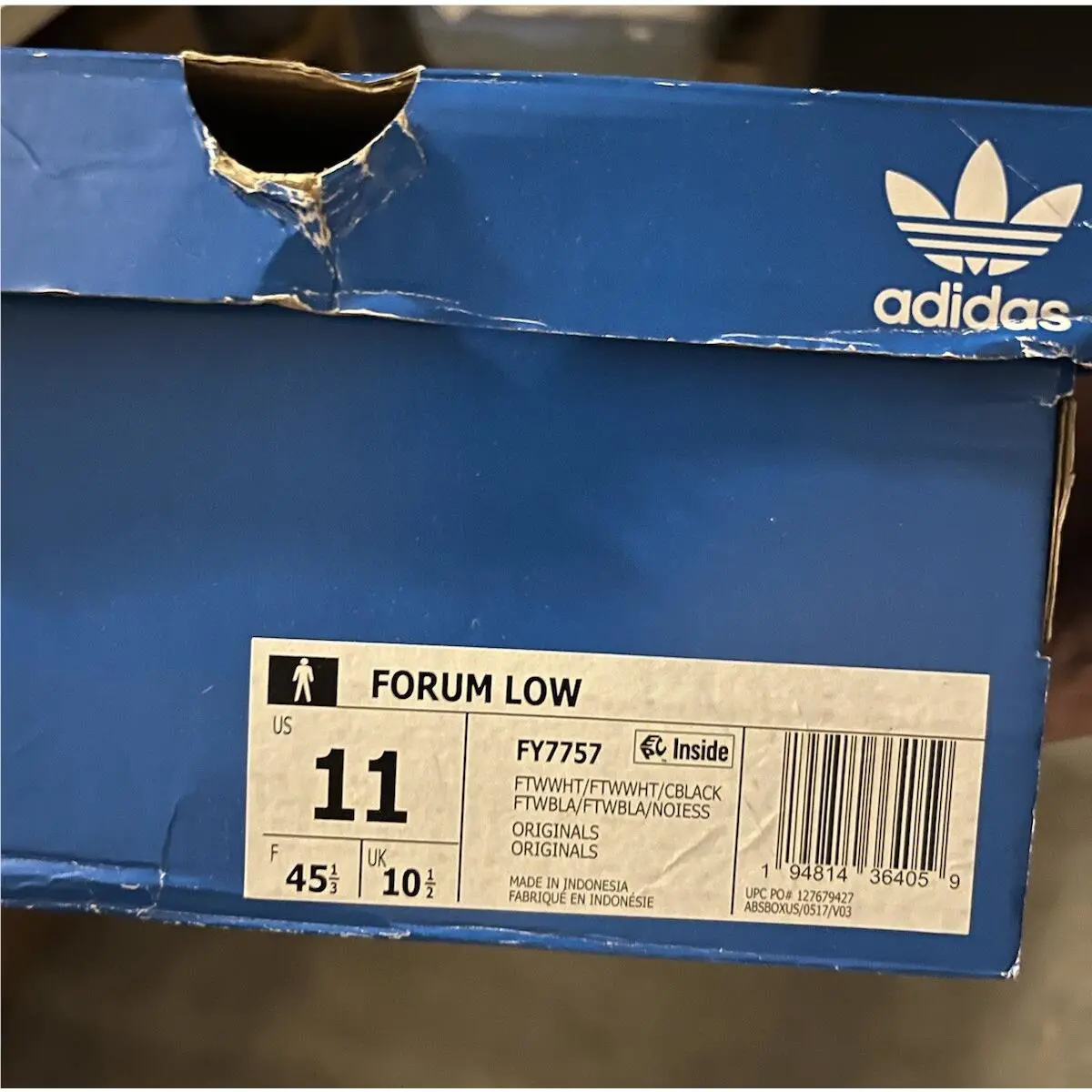 Adidas shoes - adidas Forum Low - Forum Low - fy7757 - Cloud White/Core Black (UPC: 194814364134) 7