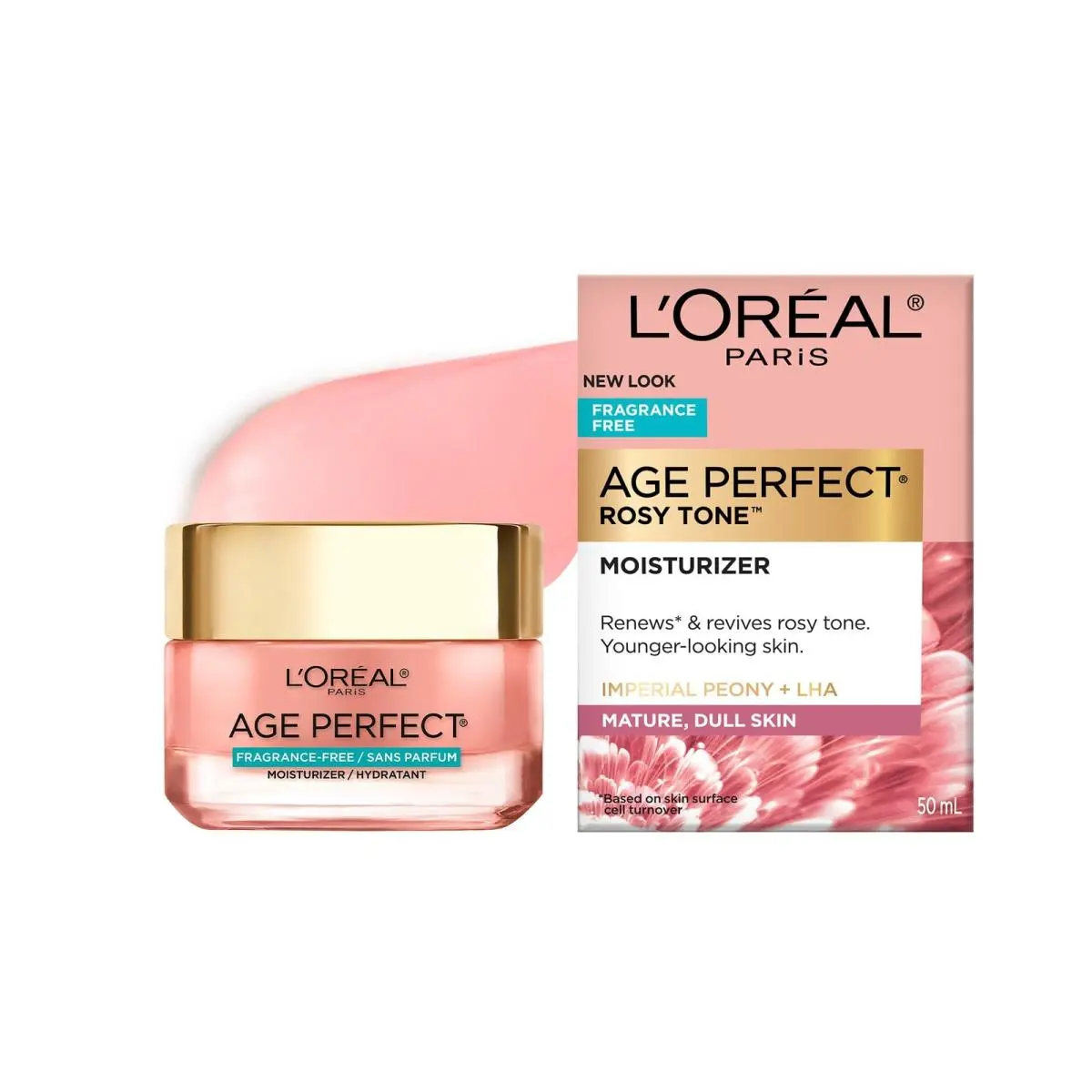 L`oréal L Oreal Paris Age Perfect Rosy Tone Moisturizer 1.7 Ounce For Mature Sk