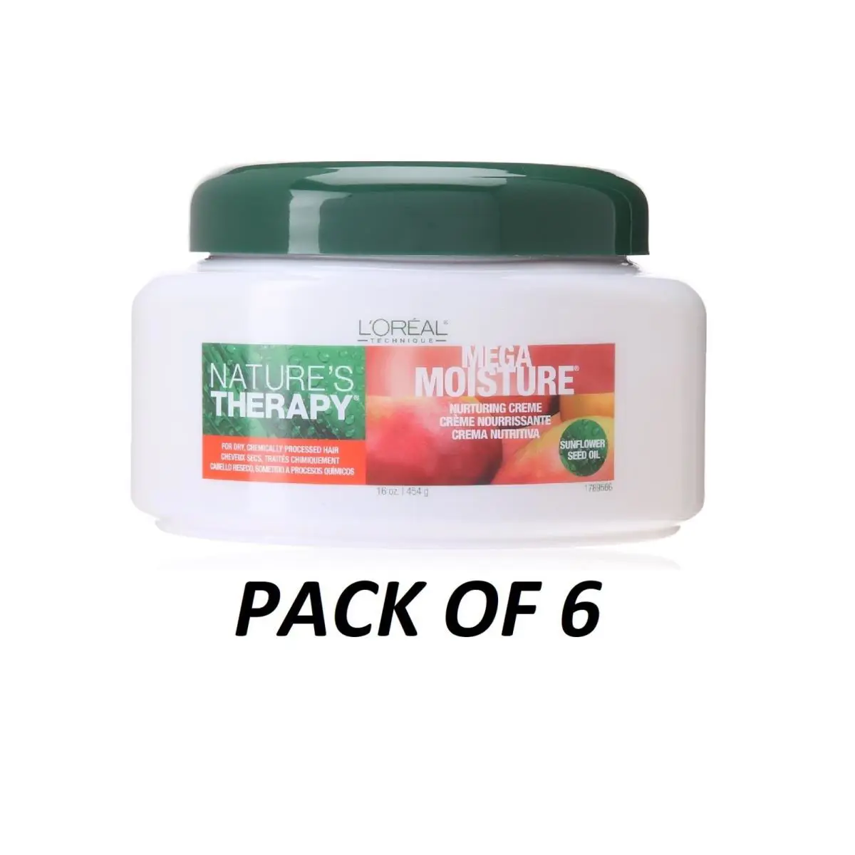 L`oréal Nature`s Therapy Mega Moist Cond. 16 Oz I Pack OF 6 by L'Oréal