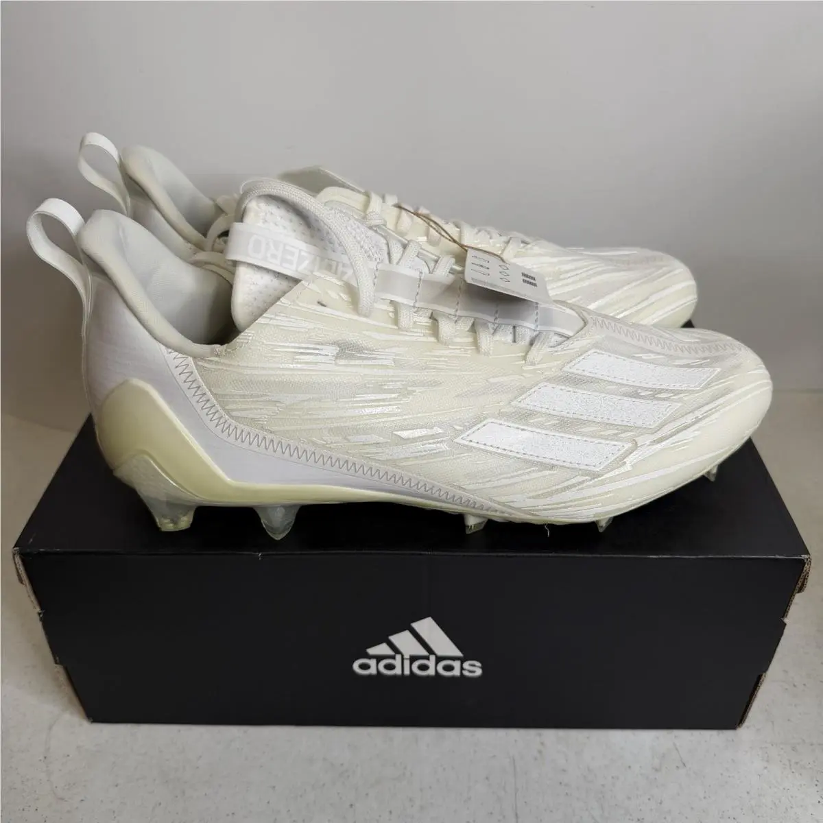 Adidas Adizero Football Cleats Mens Size 10.5 Triple White GX5413