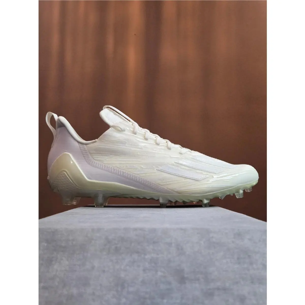 Adidas Adizero Football Cleats Triple White GX5413 Men`s Size 13