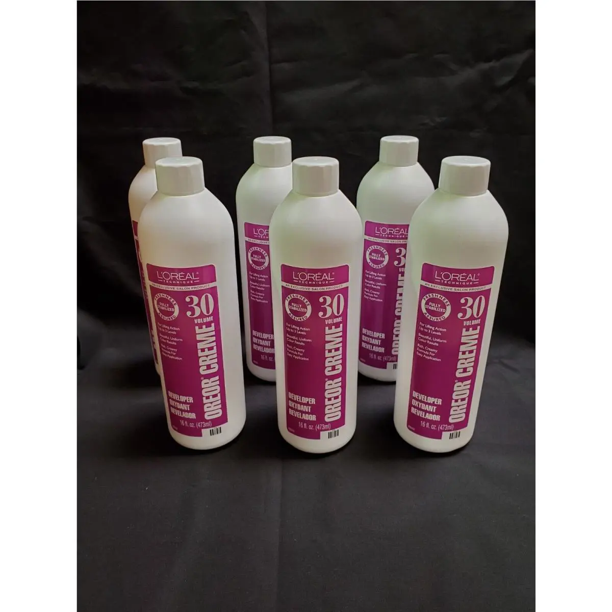 L`oreal Oreor Creme 30 Volume Developer 16 oz - Pack of 6