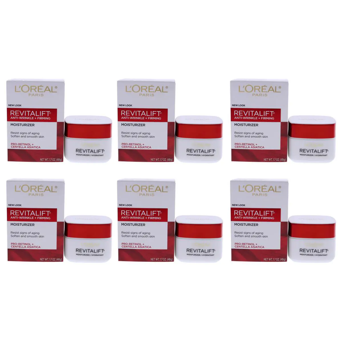 Loreal Professional Revitalift Anti-wrinkle Firming Moisturizer Cream Pack of 6