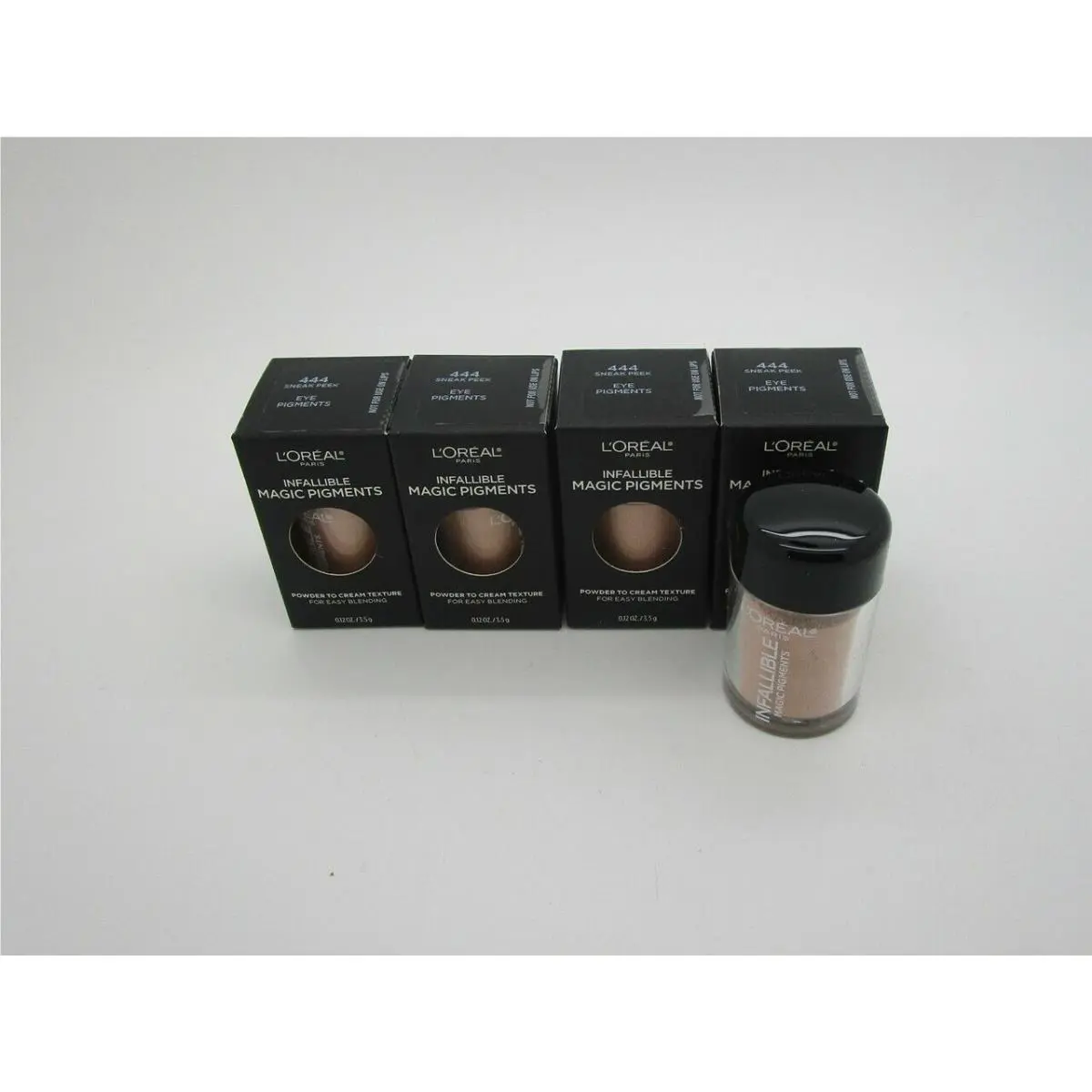 L`oreal Powder to Cream Texture Eye Pigments - 444 Sneak Peek - Lot of 4