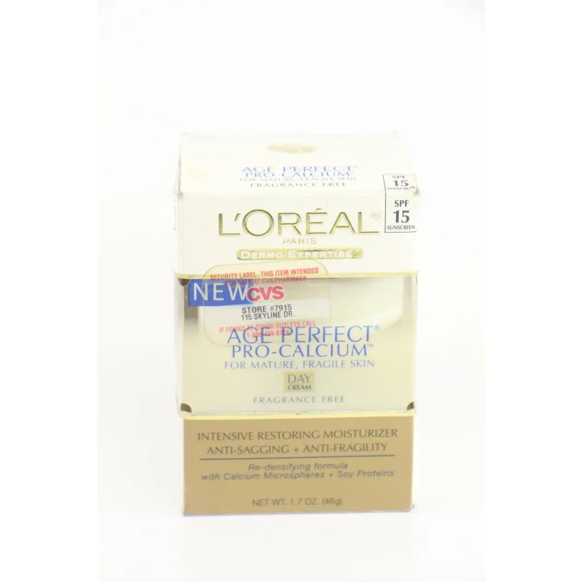2 Pack L`oreal Age Perfect Pro-calcium Daycream Fragrance Free 1.7 Oz U18B