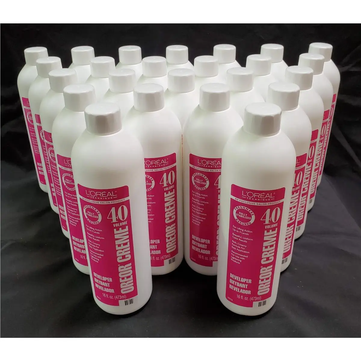 L`oreal Oreor Creme 40 Volume Developer 16 oz - Pack of 24