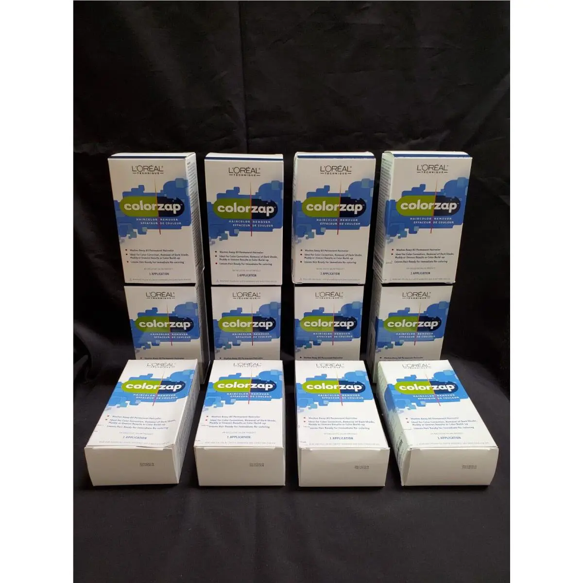 L`oreal Colorzap Haircolor Remover Removes All Unwanted Permanent Color 12 Pack