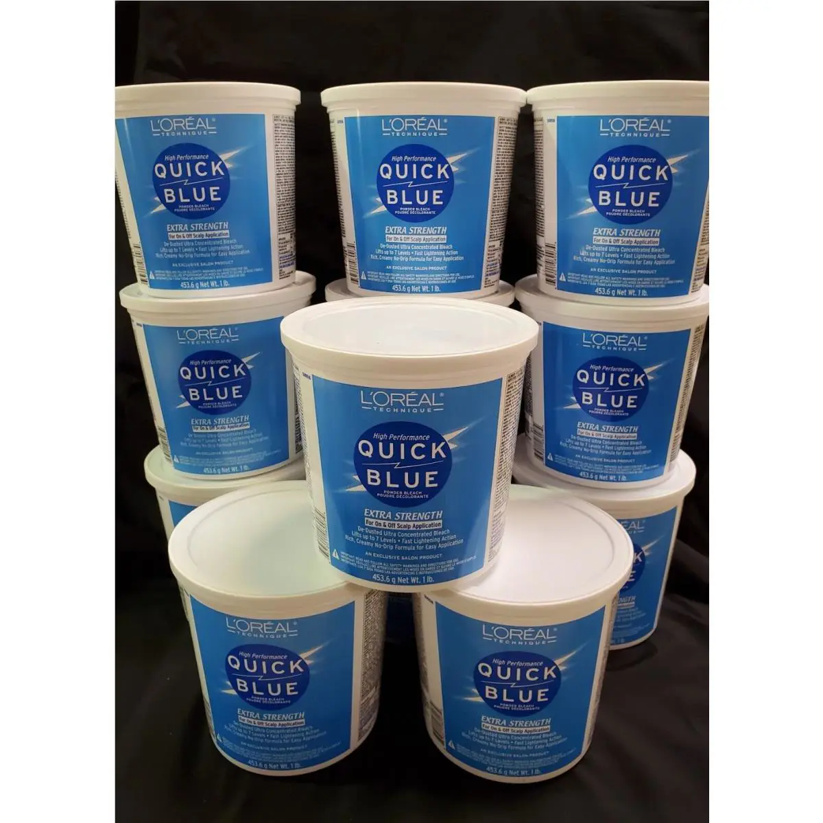L`oreal Quick Blue Extra Strength Powder Hair Bleach 1 lb 12 Pack