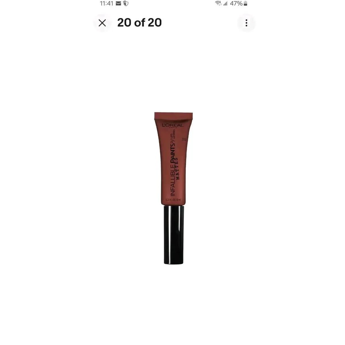 L`oreal Infallible Paints Lip Color 350 Cinna Bomb Pack OF 20