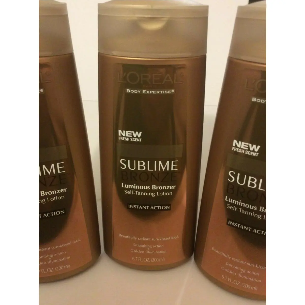 L`oréal Lot OF 3 - L’oreal Body Experience Sublime Bronze Luminous Bronzer 6.7 Fl Oz