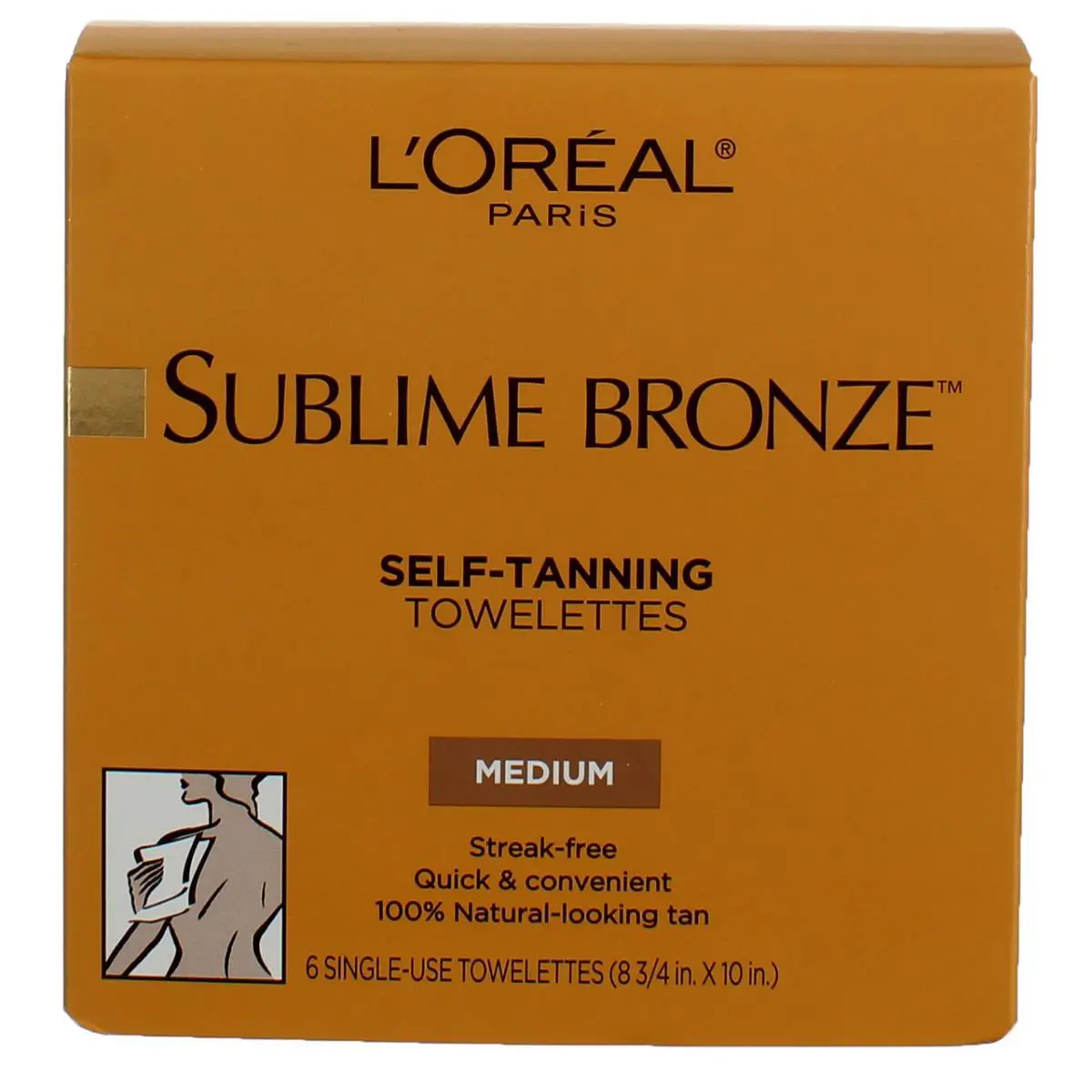 3 Pack L`oreal Paris Sublime Bronze Self-tanning Towelettes 6 Ct