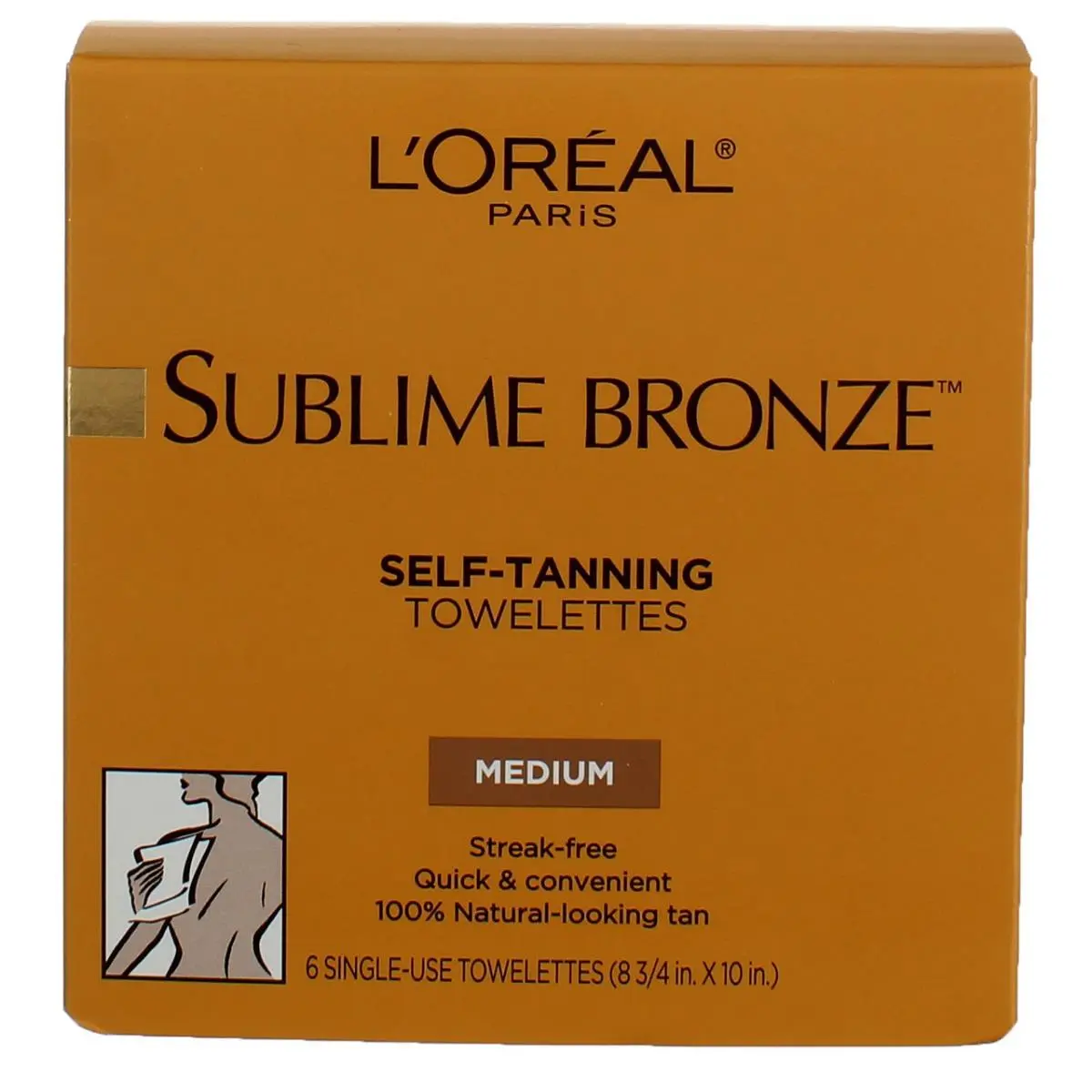 3 Pack L`oreal Paris Sublime Bronze Self-tanning Towelettes 6 Ct by L'Oréal