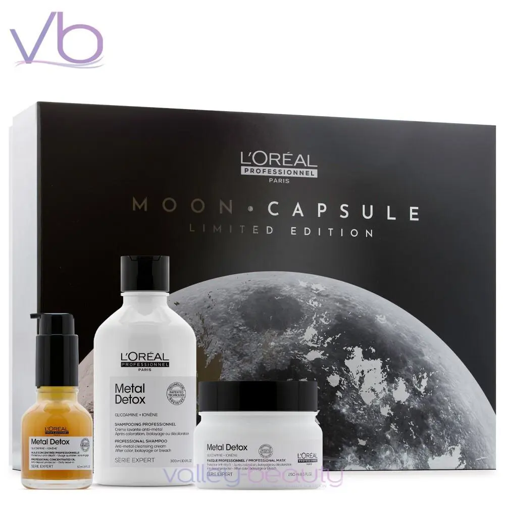 L`oreal Serie Expert Metal Detox Moon Capsule Limited Edition Trio Box Set