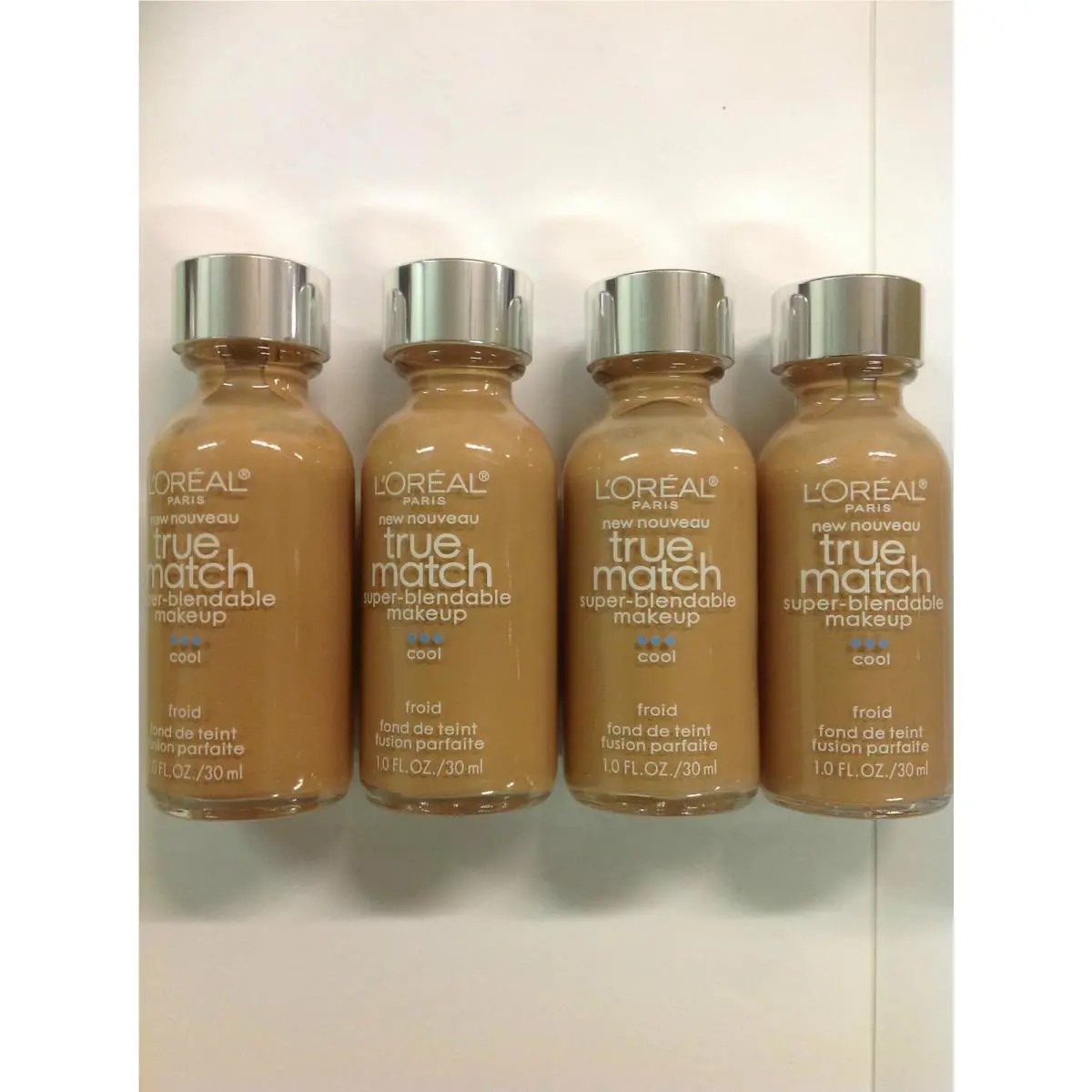 Lot OF 4 L`oreal True Match Super Blendable Foundation C7 Creamy Beige New