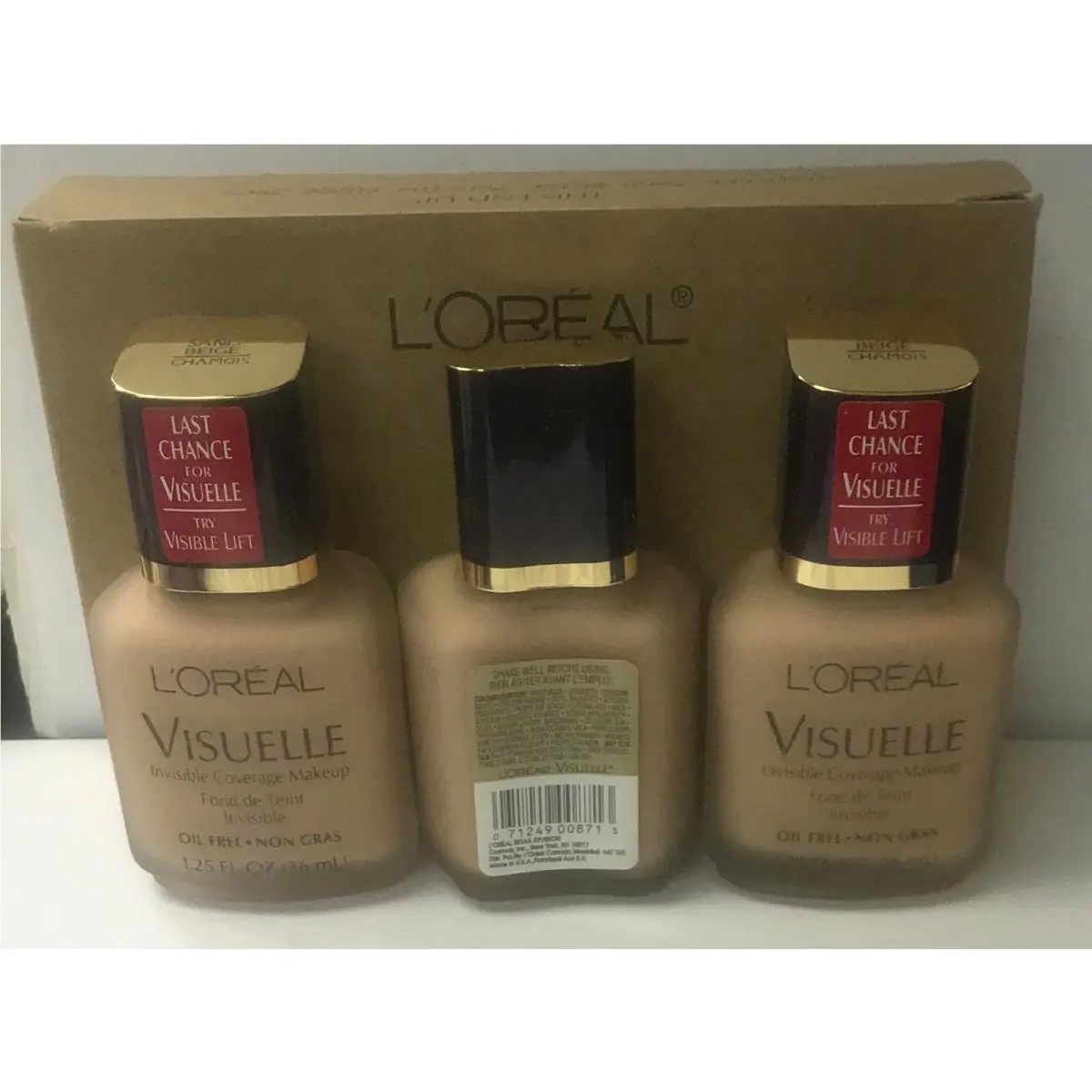 L`oréal 72 L’oréal Paris Visuelle Line Minimizing Makeup Sand Beige 72-Pack